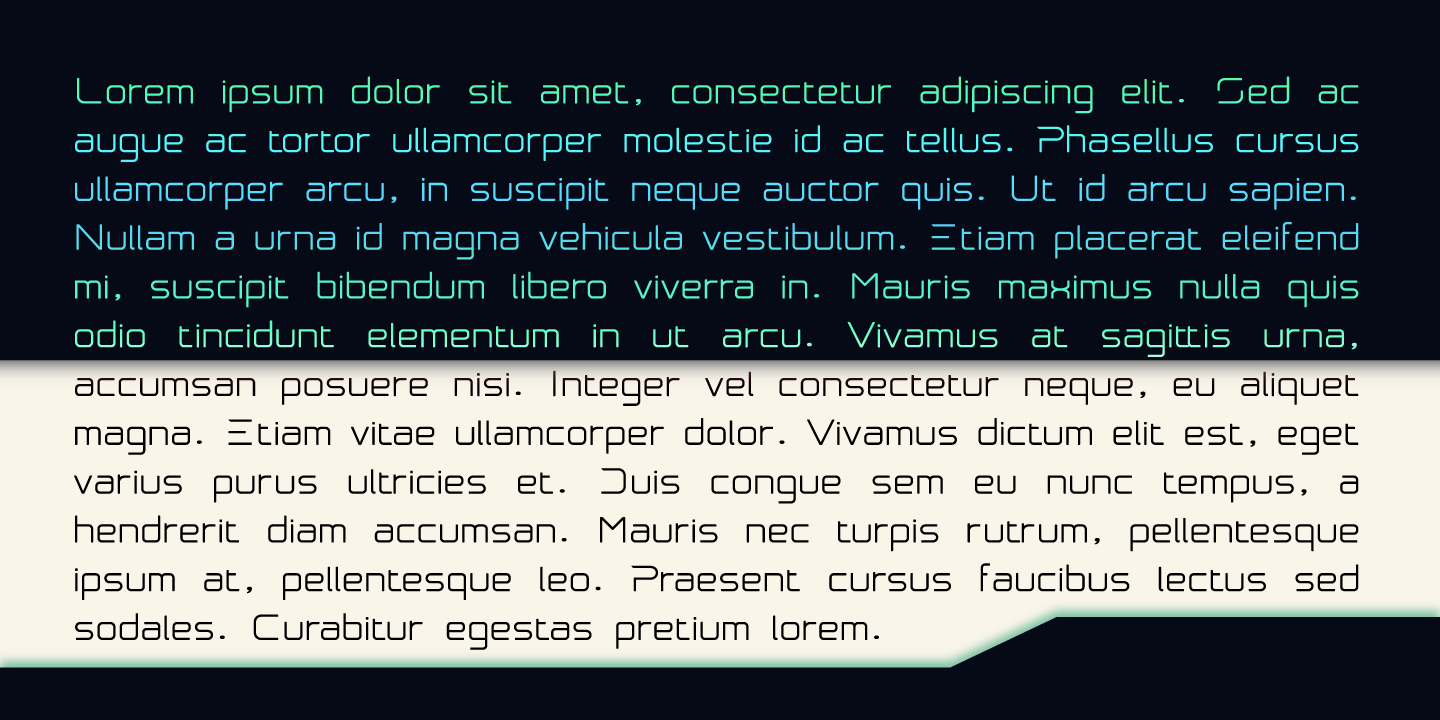 Beispiel einer Svemir-Schriftart #4